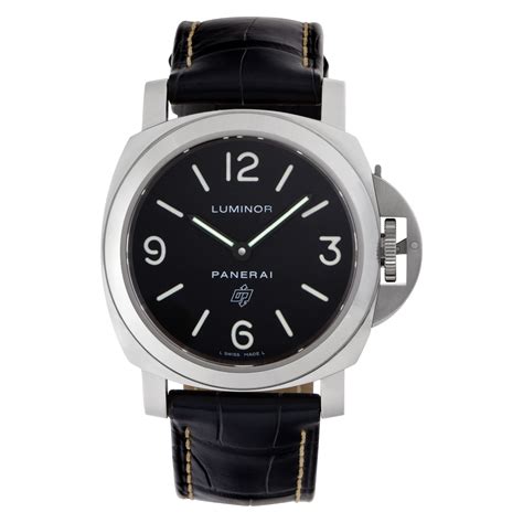 Preowned Panerai Luminor OP6834 Stainless Steel Black dial